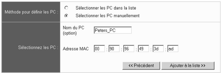 SIEMENS GIGASET SE505 DSL/CABLE - Autoriser un service non prédéfini pour un ordinateur - 2