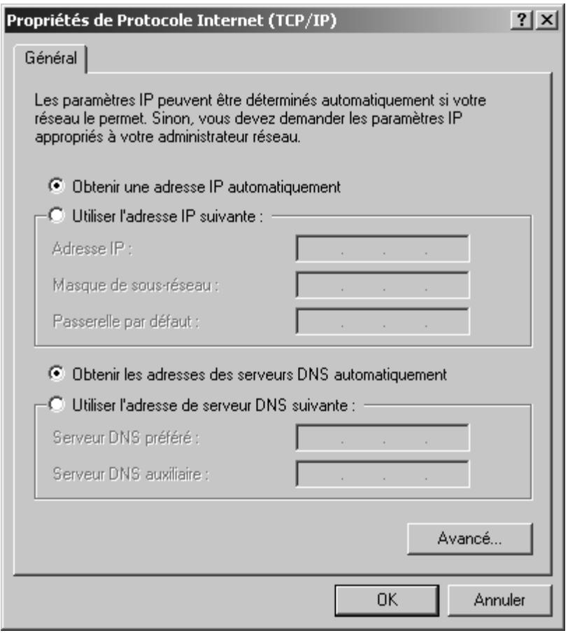 SIEMENS GIGASET SE505 DSL/CABLE - Configuration du protocole TCP/IP - 2