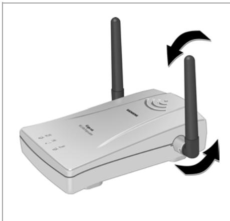SIEMENS GIGASET WLAN REPEATER - Positionnement des antennes - 1