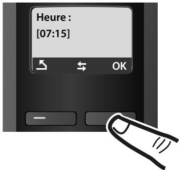 SIEMENS GIGASET A58H - Réglage de la date et de l'heure - 8