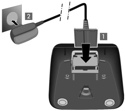 SIEMENS GIGASET A58H - Raccordement du chargeur - 1