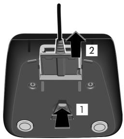 SIEMENS GIGASET A58H - Raccordement du chargeur - 2