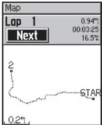 GARMIN EDGE 205 - Pour afficher les circuits sur une carte : - 2