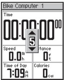GARMIN EDGE 205 - Champ de données type Configurations - 1