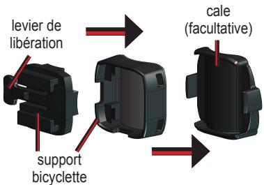 GARMIN EDGE 205 - Pour installer l'Edge sur la tige de votre bicyclette : - 1
