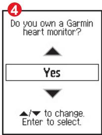 GARMIN EDGE 205 - Configuration de l'Edge - 4