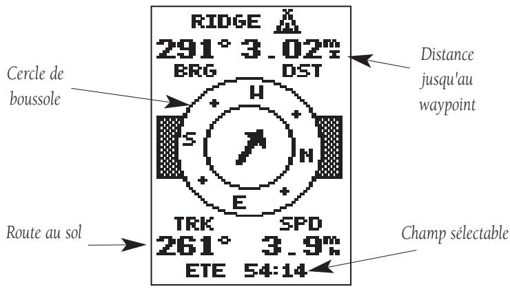 GARMIN GPS 12 - Choisir une page de navigation (suite) - 1