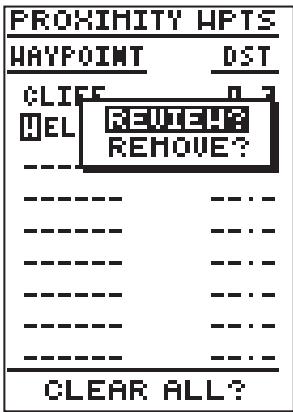 GARMIN GPS 12 - Liste des waypoints et waypoints de proximé - 2