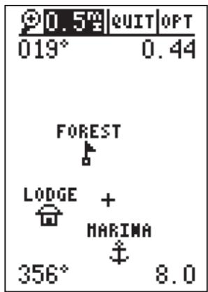 GARMIN GPS 12 - Utiliser la page de navigation directe - 4