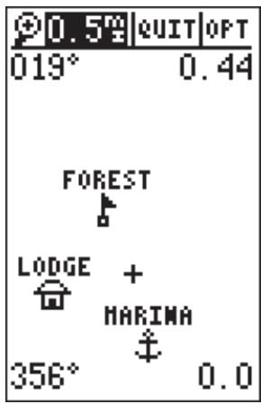 GARMIN GPS 12 - Page du menu principal - 1