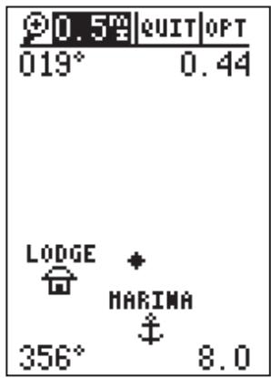 GARMIN GPS 12 - Utiliser la page de navigation directe - 3