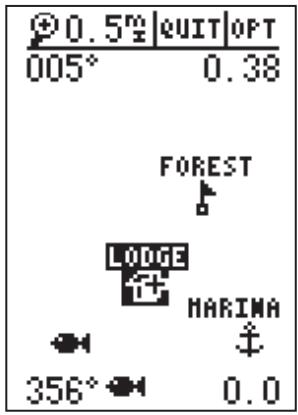 GARMIN GPS 12 - Options de zoom, de défilament panoramaque et de carte - 2
