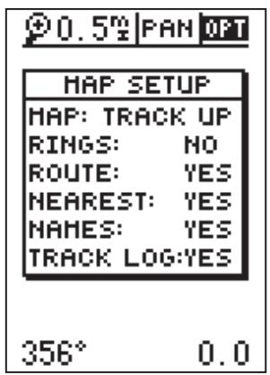 GARMIN GPS 12 - Utilisation du curseur et options de carte - 2