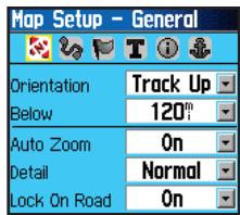 GARMIN GPSMAP 76C - Réglage de la carte - 1