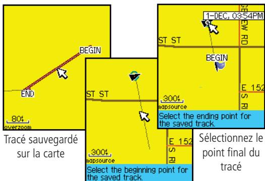 GARMIN GPSMAP 76C - Pour sauvegarder l'Enregistrement du tracé: - 2