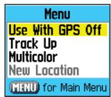 GARMIN GPSMAP 76C - Pour voir chaque page principale: - 7