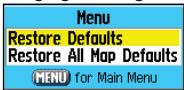 GARMIN GPSMAP 76C - Pour personnelier l'affichage de la page Carte: - 3