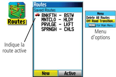 GARMIN GPSMAP 76C - Utiliser les Routes - 1