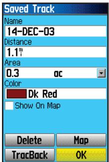 GARMIN GPSMAP 76C - Utiliser les traces - 1
