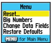 GARMIN GPSMAP 76C - Page Calculatede voyage - 2