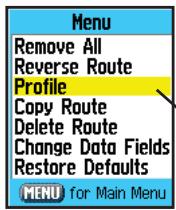 GARMIN GPSMAP 76C - Utiliser les routes - 2