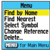 GARMIN GPSMAP 76C - Utiliser Trouver - 2