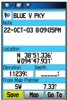 GARMIN GPSMAP 76C - Utiliser les waypoints - 2