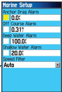 GARMIN GPSMAP 76C - Réglage navigation maritime - 3