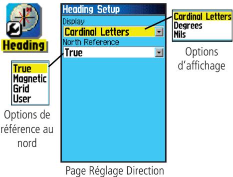GARMIN GPSMAP 76C - Réglage de la Direction - 1