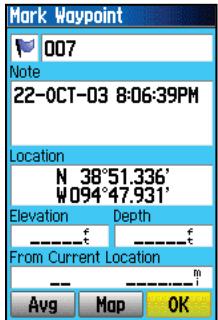 GARMIN GPSMAP 76C - Utiliser les waypoints - 2