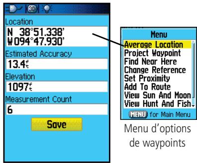 GARMIN GPSMAP 76C - Utiliser les waypoints - 2