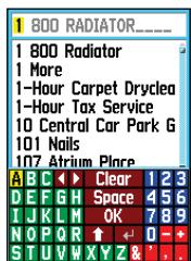 GARMIN GPSMAP 76C - Utiliser Trouver - 3