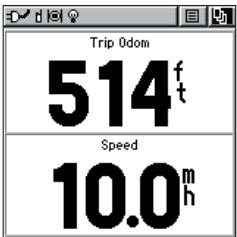 GARMIN RINO 130 - Page Trip Computer (Ordinateur de bord) - 1