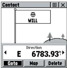 GARMIN RINO 130 - Pour chercher un contact : - 1