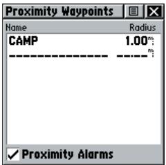 GARMIN RINO 130 - Page Proximity (Proximité) - 2
