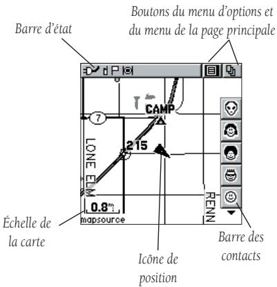 GARMIN RINO 130 - Page Map (Carte) - 1