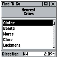 GARMIN RINO 130 - Fonction Find 'N Go (Chercher et suivre) - 2