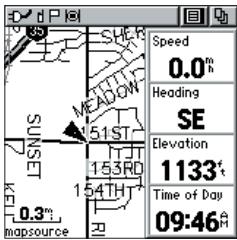 GARMIN RINO 130 - Page Map (Carte) - 1