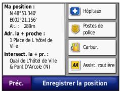 GARMIN NUVI 510 - Utilisation de la page Carte - 4
