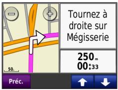 GARMIN NUVI 510 - Utilisation de la page Carte - 2