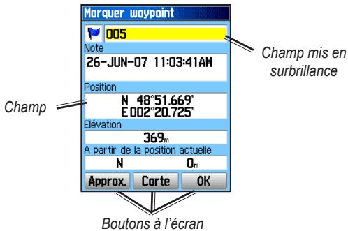 GARMIN ETREX LEGEND HCX - Explication des termes - 1