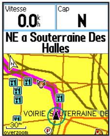 GARMIN ETREX LEGEND HCX - Définition automatique d'un itinéraire - 1
