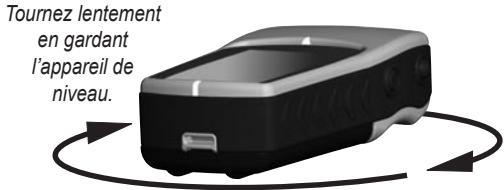 GARMIN ETREX LEGEND HCX - Pour étalonner le compas électronique : - 1