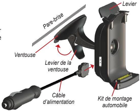 GARMIN ZUMO 500 - Montage sur le pare-brise - 1