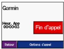 GARMIN ZUMO 500 - Au cours d'un appel - 1