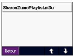 GARMIN ZUMO 500 - Utilisation d'une liste d'écoute - 2