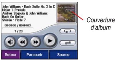 GARMIN ZUMO 500 - Ecoute de fichiers MP3 - 1