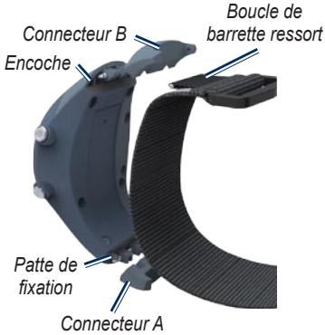 GARMIN FORERUNNER 405 WRIST STRAP - Etape 2 : installation des connecteurs - 1