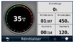 GARMIN NUVI 1340 - Affichage du calculateur de voyage - 1