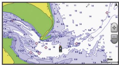GARMIN ECHOMAP 70S - Carte de navigation et carte de pêche hauturière - 1